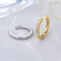 2024 Most Popular Simple Minimalist Design Style 14k Gold Plated Zircon  Ear Cuff  Earrings