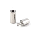Silver Accessories Bangle Jewellery Clasp Necklace End Caps Silver Color Fastener Clasp with Safety Lock Ending Size 3mm 4mm