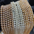 3A Wholesale Pearl Strand 6-7/8-9mm Natural Round Loose Pearls String for Jewelry Making