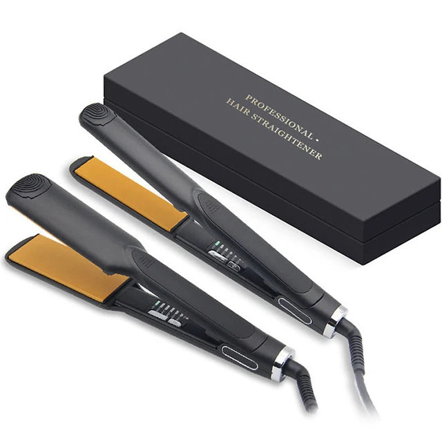 Mesky Custom logo 230 Degree Titanium Flat Iron Hair Straightener Professional Hair Straightener Titanium Flat Iron//