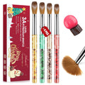 Top Quality Nails Brush Kolinsky Usa Size #8 - #24 Crimped Metal Nail Brush 100% Pure Kolinsky Acrylic Nail Brush With Box