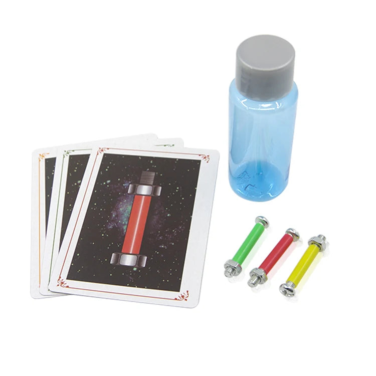Classic Magic ET Screw Trick Prediction Cards Props Bottle with Screws