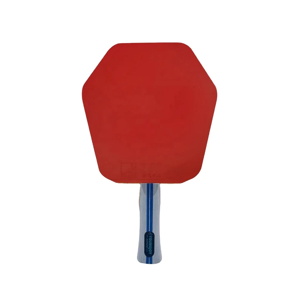 Youngjoy Sports Diamond Carbon Table Tennis Racket New Hexagon Shape Penholder with Carbon Fiber Bottom