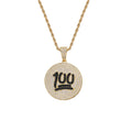 CN372 Bling Bling Brass Setting CZ Hip Hop Necklace Iced Out Jewelry