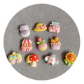 Flatback Resin Simulation Camping Series Cabochon Mushroom Hat Flower Car Decoration DIY Scrapbooking Craft Accessories