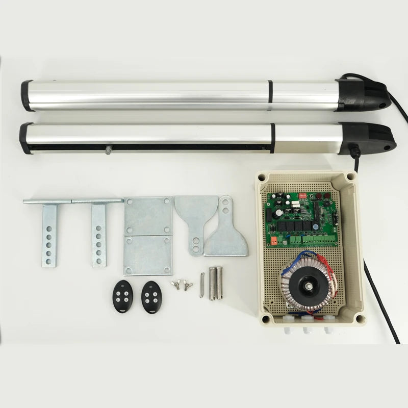 Clear Inventory and Fast Delivery Automatic System Dc24V Motors Remote Control Solar Double Arm Swing Gate Opener Kit