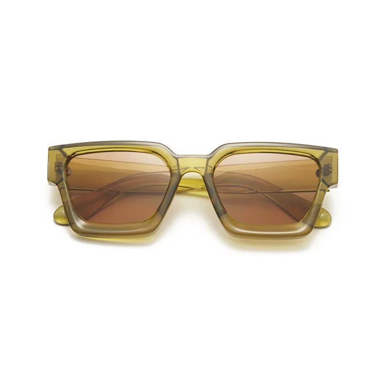 Factory Wholesale square Gradient Sunglasses Fashion  Unisex Retro Sunshade Sun Glasses