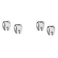 Wholesale Women's Fashion Drop Earrings Medical Tooth Shape for Daily Wear