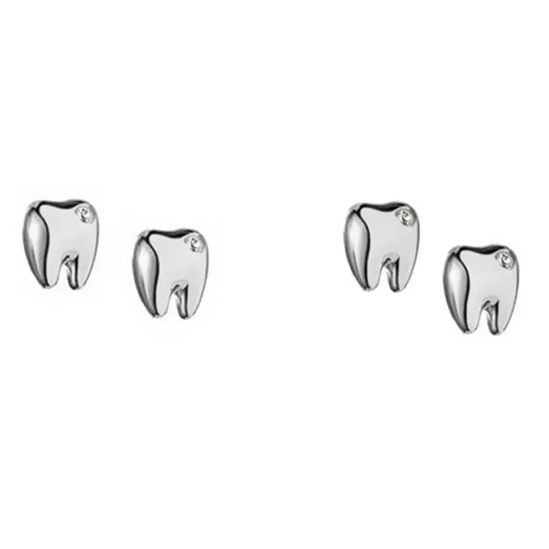 Wholesale Women's Fashion Drop Earrings Medical Tooth Shape for Daily Wear