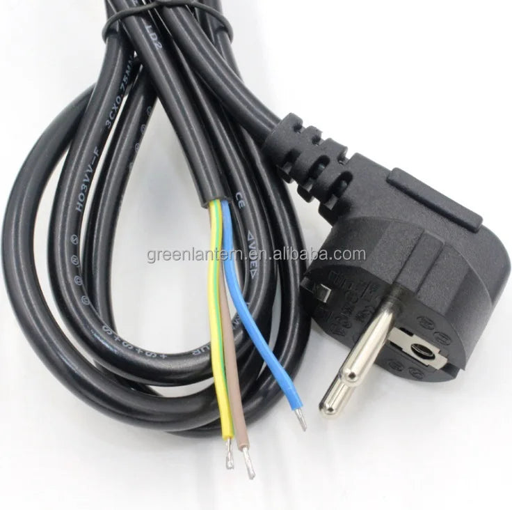 1.5meter Long EU / UK / US Plug Power Cord with Open End Wire for Smart Motion Sensor LED Step Stair Light Lighting Accessories