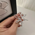 Summer Girls Fine Jewelry Earrings 925 Sterling Silver Retro Punk Style Bowknot Stud Earrings