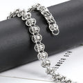 New stainless steel double ring chain ornament DIY necklace bracelet hop cool fashion Guba accessories