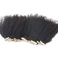 Long Tape in Extensions Mongolian Virgin Cuticle Aligned 4B 4C Afro Kinky Curly Human Hair Tape in Hair Kinky Curly Tape-ins