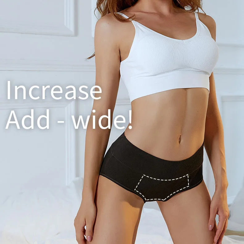 Ladies High Waist Leak Proof Female Heavy Flow 4 Layers Period Panties Underwear Calzon Menstrual