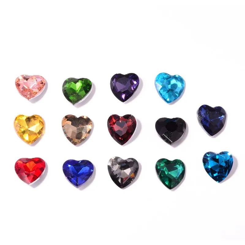 Wholesale Retail 3D Peach Shaped Diamond Hair Accessories Clothing Nail Diamonds Crystal DIY Pointed Bottom Rhinestones Glass