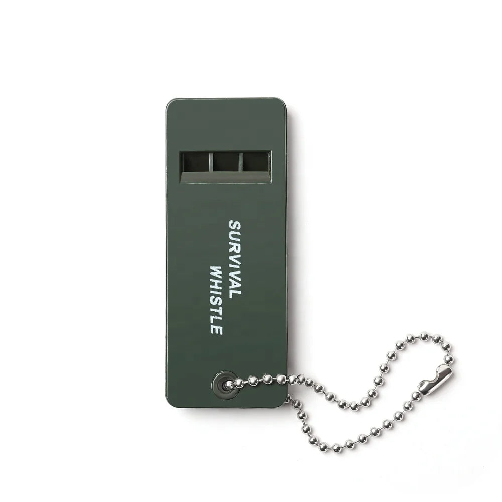 Survival Shrill Loud Blast Safety Whistle Outdoor Sport Plastic Emergency Whistles with Lanyard