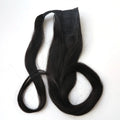 Wholesale 100% Drawstring Brazilian Chinese Human Hair Extensions Double Drawn 22'' 100g Wrap Ponytail Clip-In