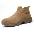 ZG Quality Boot High Cut Ankle Safety Work Boots for Wholesale Brown Safety Boots No Lace