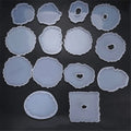 AK Irregular Geode Coaster Epoxy Resin Silicone Mold for DIY Resin Craft Decorating Plate Handicraft Tools