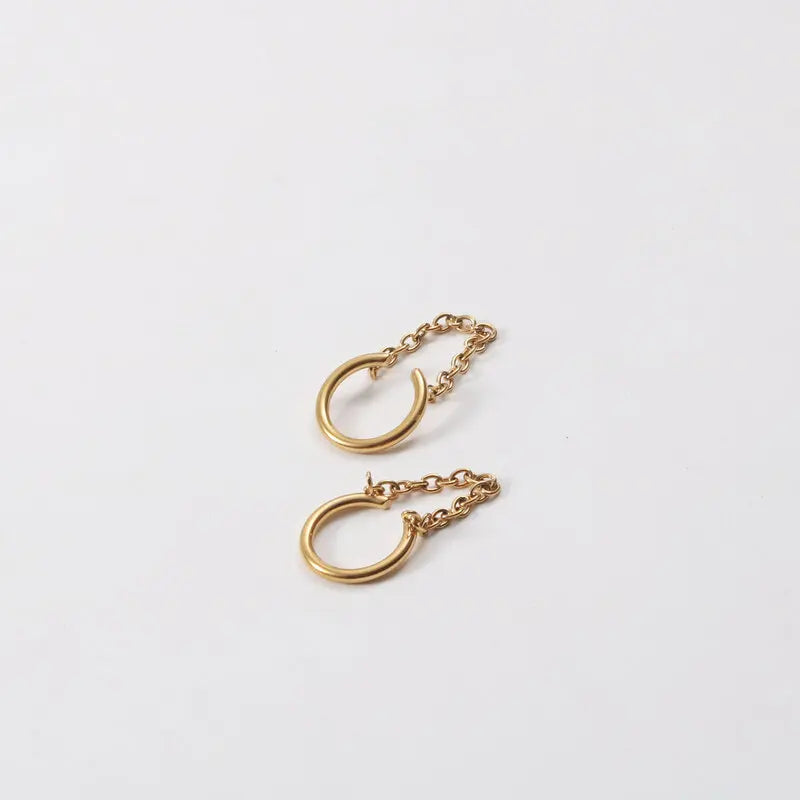 Fenny 18K Gold-plated Wholesale Non Tarnish Elegant Fashion Chain Tassel Dangle Cuff Stainless Steel Earring for Women