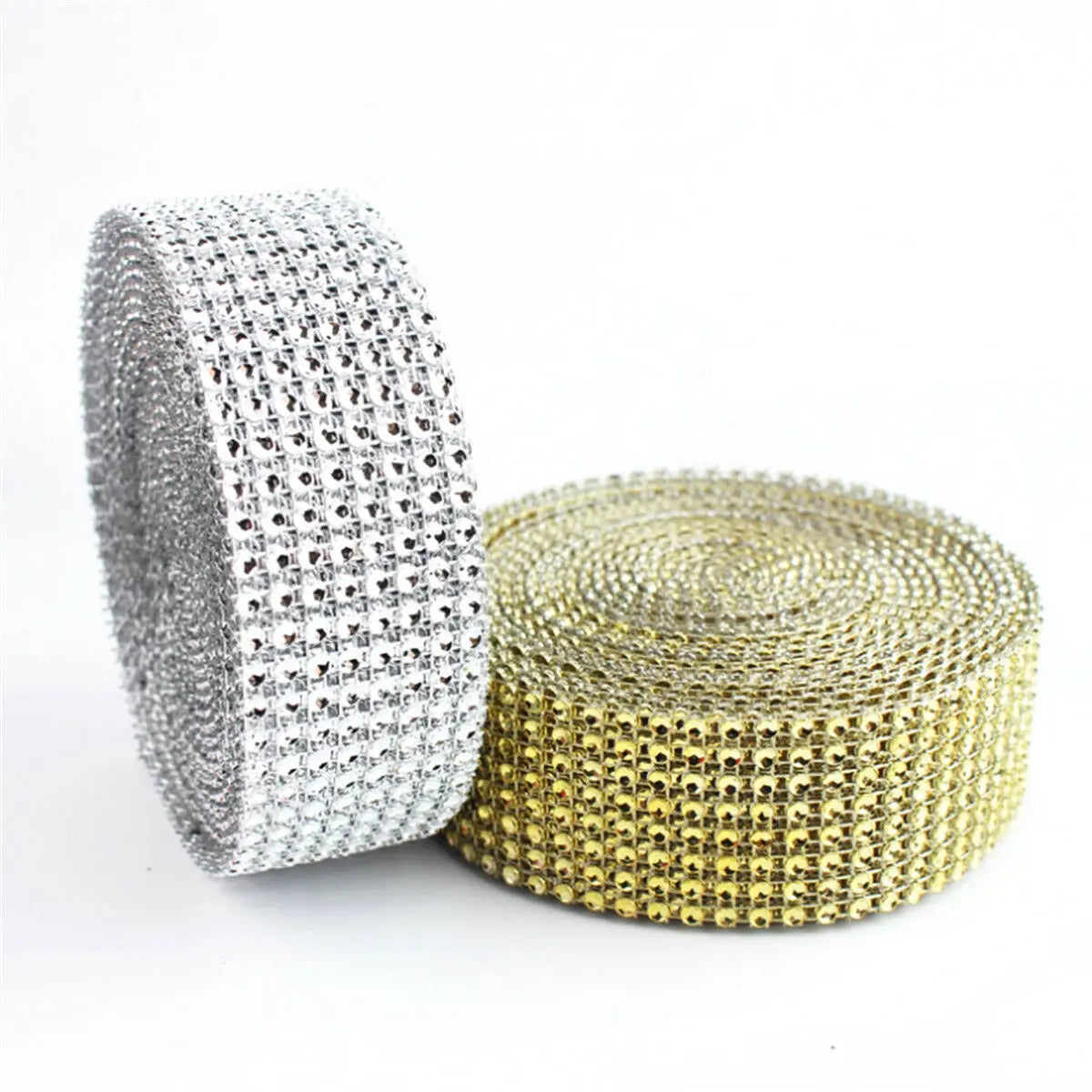 3 Meters Tape Romantic Tulle Crystal Mesh Wrap Bling Crystal Diamond Rhinestone Decoration