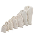 Canvas Shopping Gift Bag Bundle Organic Cotton Linen Drawstring Bags Printing  Custom Logo Dust Pouches
