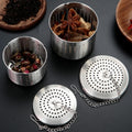 Reusable Stainless Steel Tea Strainer With Chain Hook Spice Infuser Extra Fine Mesh Tea Steeper for Tea Spices and Seasoning