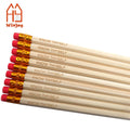 Custom 7.5 Inch Hexagonal Eco-Friendly Natural Wood 2# HB Graphite Writing Pencil for School Office and Home Laser Engrave Logo