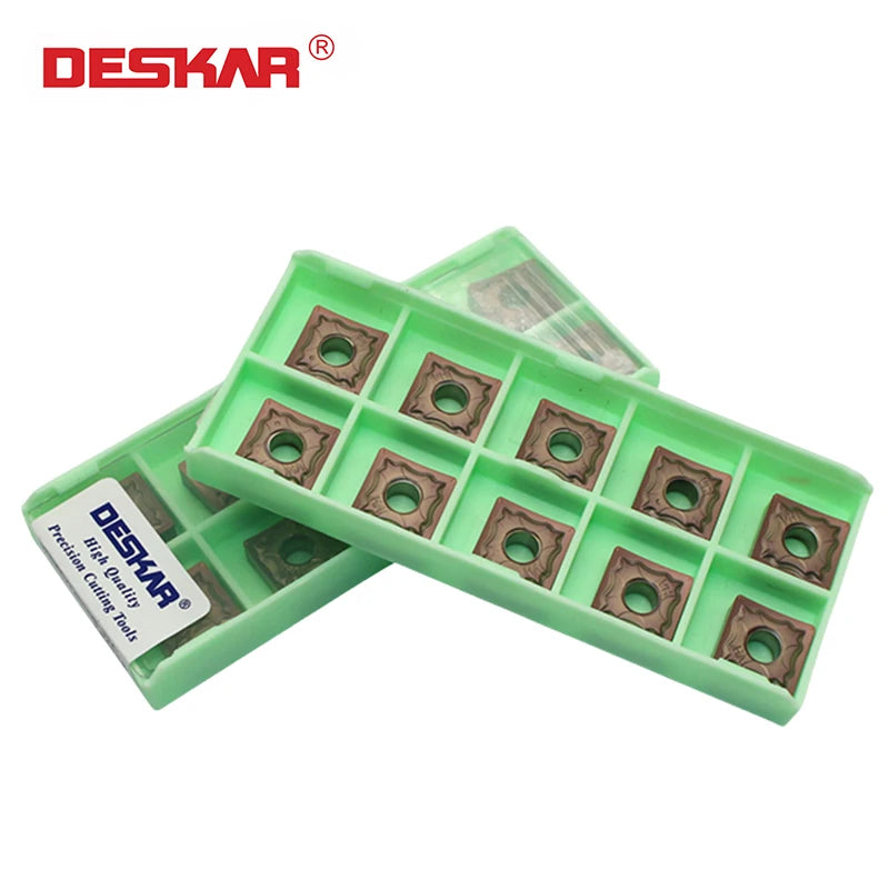 DESKAR Stainless Steel Special CNC Lathe Blade Carbide Inserts Turning Tool Machining Cutting sharp SNMG120404 120408-HA LF6118