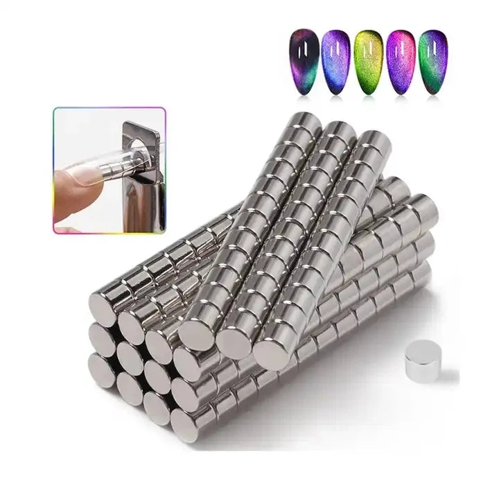 12pcs Small Magnetic Stick for Acrylic Nails Multi-Function False Nail Edge Cutters Tips UV Gel Cat's Eye Effect Manicure Tool