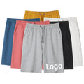 Wholesale Style Summer Clothes Blank Gray Cargo 100% French Terry Cotton Plain Gym Beach Board Blank Shorts for Men