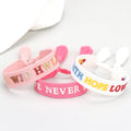 10pcs JESUS SVAES WWJD HWLF Bracelet Handmade Tassel Braided Rope AMAZING GRACE Embroidery Wristband Friendship Gifts