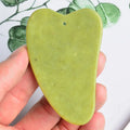 Diy Quality massage tool green Xiuyan Jade guasha 100% natural stone gua sha tool