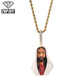 2021 Hot Sale Enamel Jesus Pendant with AAA CZ Hip Hop Pendants for Necklace
