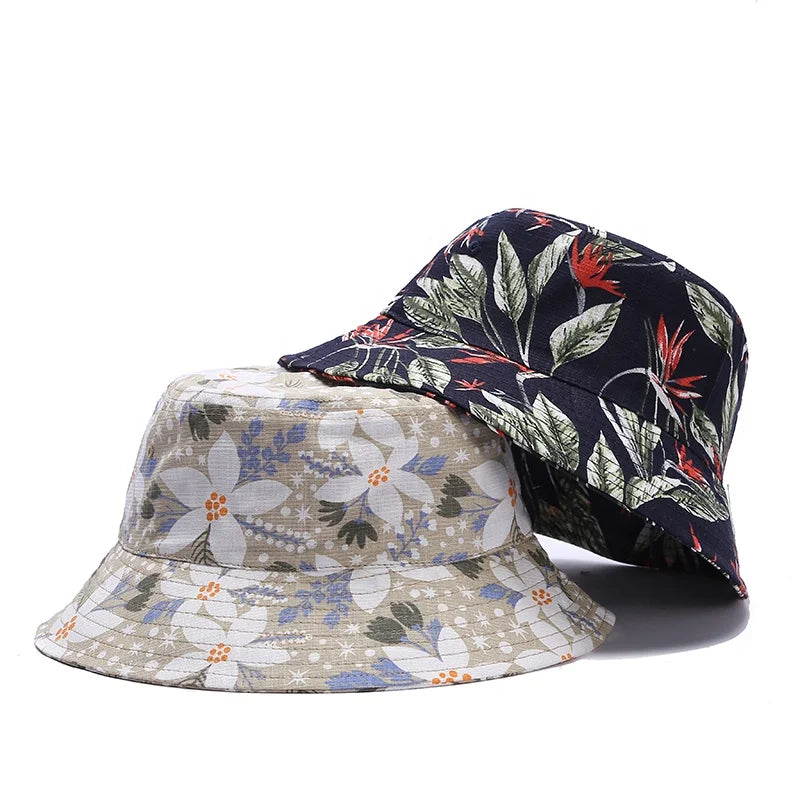 Double-sided Wearing Cap Solid Color Bucket Hat Men Women Sun Hat Reversible Fisherman Hat Summer Panama Cap