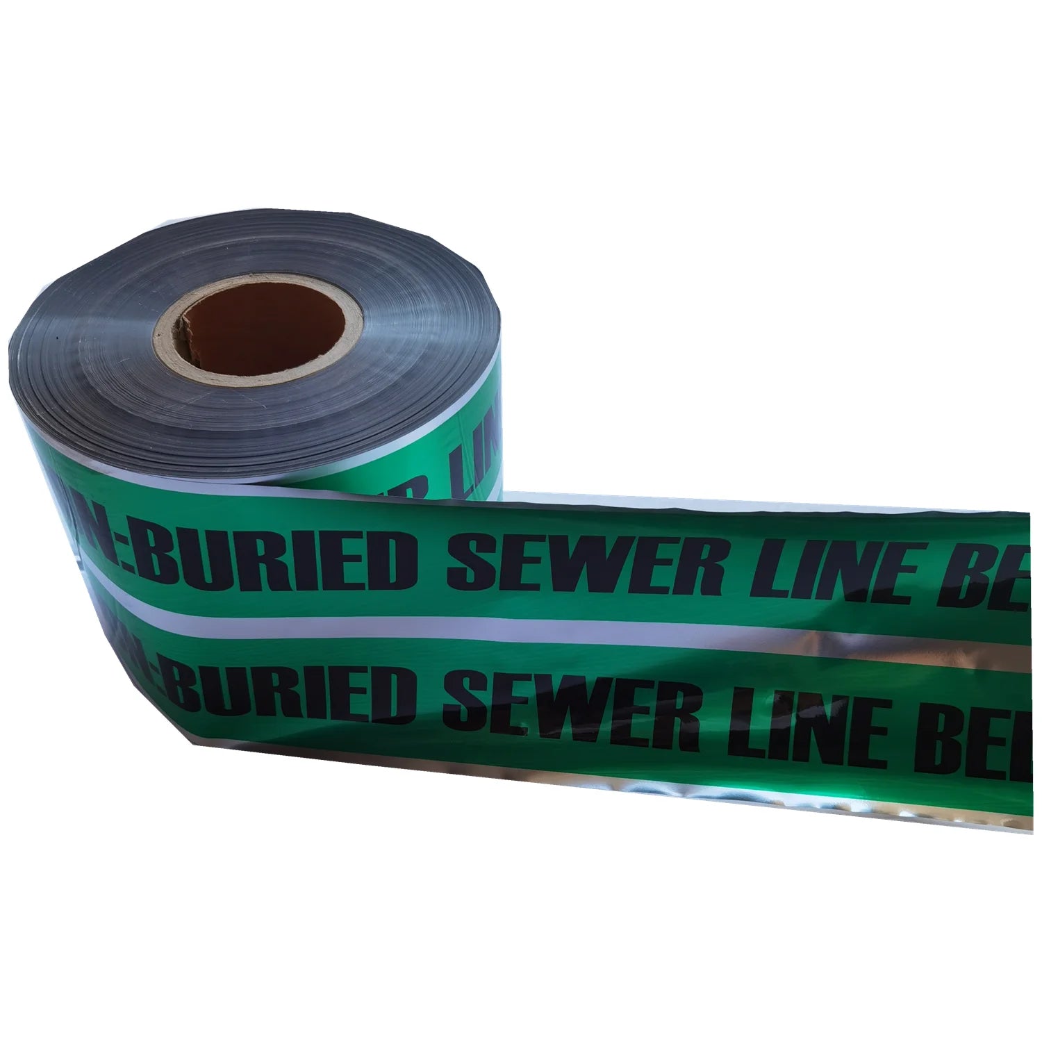 Underground Detectable Magnetic Warning Tape Aluminium Foil Material Various Widths & Thicknesses