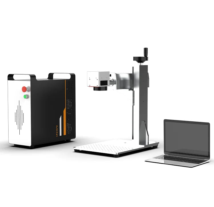 20w 30w 60w JPT M7 MOPA Split Desk Portable Type Color Fiber Laser Marking Machine Price Fiber Laser Engraver for Metal Sale