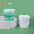 UMETASS Various Volume Plastic Empty Bucket Paint Coatings Chemical Adhesives Containers With Carry Handle