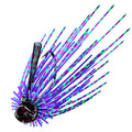 Histar Wholesale Sequins Bearded Man Saltwater High Quality Metal Lead Head Hook Rotating Rubber Silk Skirt Jig Fishing Lure