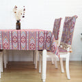 Woven Square Tablecloth and Picnic Mat with Floral Design Modern Style Polyester/Cotton Material for Living Room and Home Use