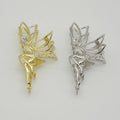 11.5cm Rhinestone Ballet Dancing Girls Hair Claw Clips for Women Zinc Alloy Spirit Hair Catch Barrettes Shark Hairpins Wholesale