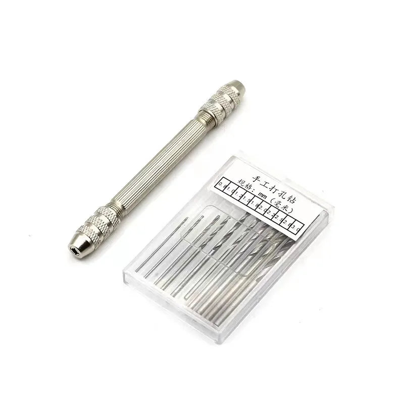 Creative Mini Micro Aluminum Hand Drill With Keyless Chuck