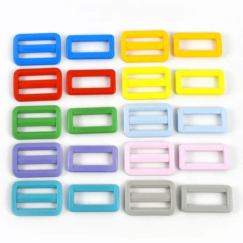 Meetee BK018+AP378 25/32mm Bag Accessories Handbag Strap Non-slip Adjustable Buckle Backpack Luggage Plastic Tri-glide Buckle