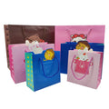 Custom Printed White Kraft Paper Shopping Bag Cute Cartoon Printed Gifts Paper Bag for Kids Happy Birthday Retail Bag