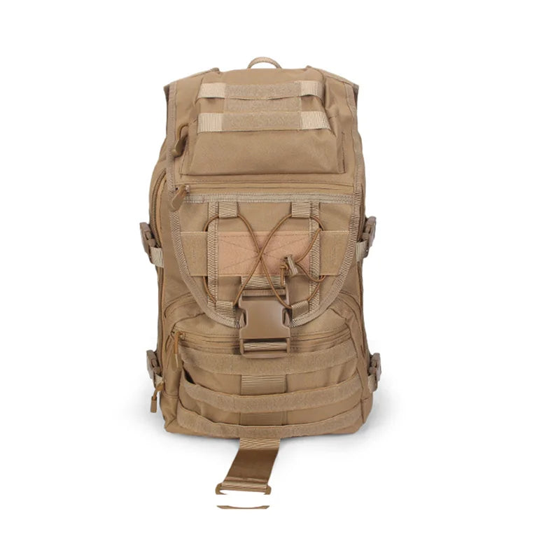 USA Style National External Frame Tactical Molle Backpack with Wolf Camouflage Waterproof 40L Capacity Polyester Lining