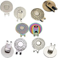 Wholesale Alloy Metal Strong Magnetic Silver Copper Colorful Durable Attaches Professional Standard Golf Ball Marker Hat Clip