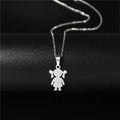 Wholesale Summer Accessories Stylish Stainless Steel Cartoon Pendant for Girls Cute Heart Shape Chains Trendy Fashionable Design
