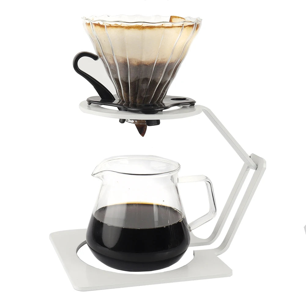 Hot New Espresso Filter Cup Ceramic Coffee Pouring Machine With Stand Funnel Dripper Coffee Accessories