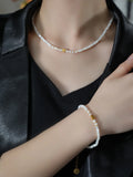 DOZM New Design Trendy Women's Wedding Real Gold Plated Brass Cylindrical Bead Heart Beaded Bracelet Third Party Certified