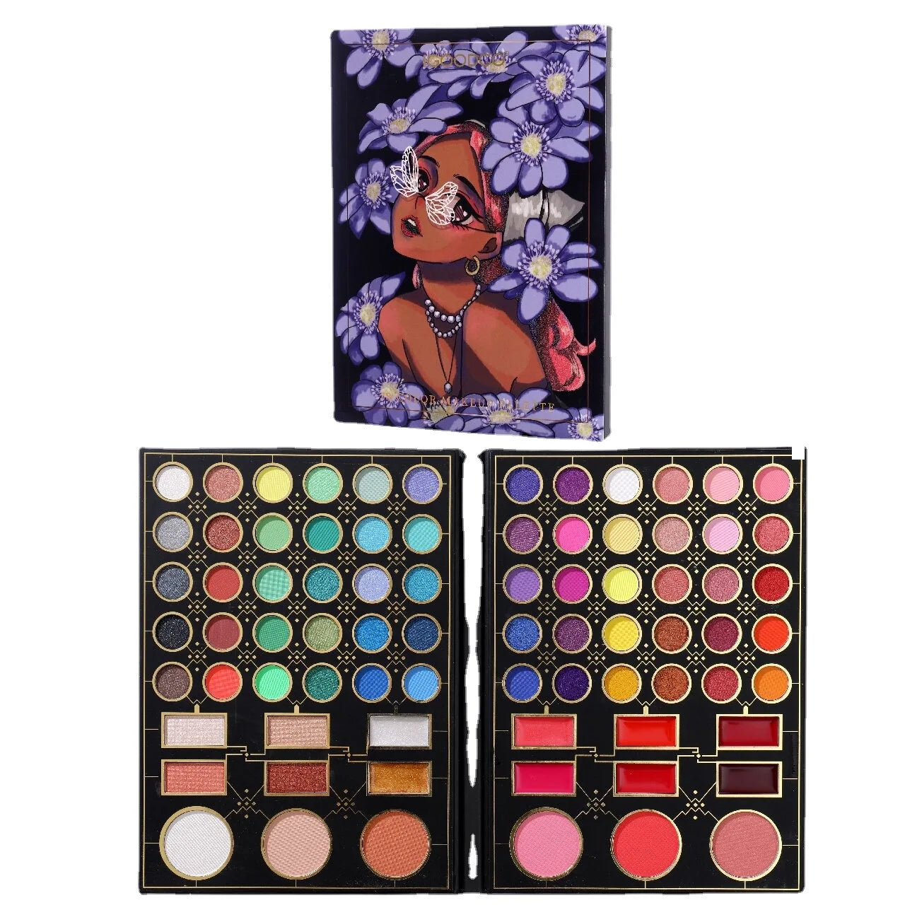 78 Color IGOODCO Eye Shadow Custom Factory Direct  Include Brush Pearlescent Matte Cosmetics Matte Metallic Natura  Eye Shadow